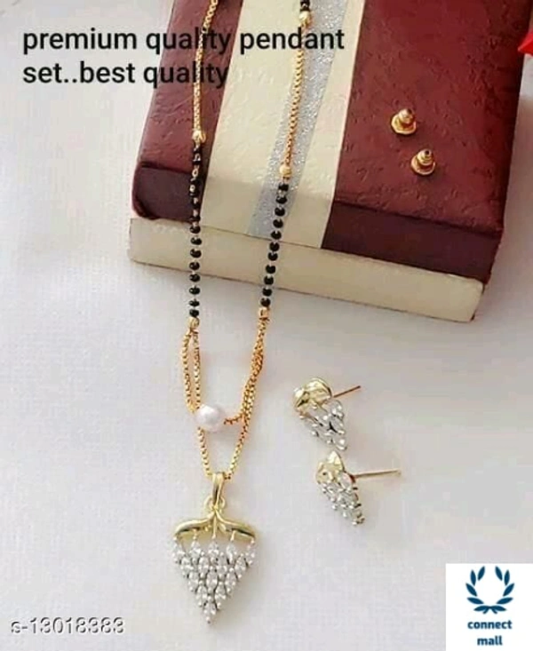 Allure Fusion Gold Plated Mangalsutra - Adjustable, Alloy, Single Stand Mangalsutra, Multipack of 1